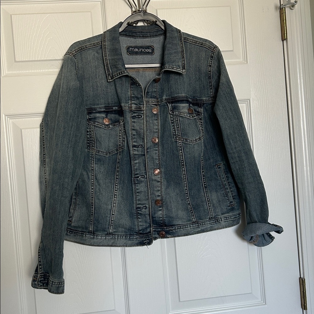 Maurices Blue Denim Jacket size 0/0X/12/L